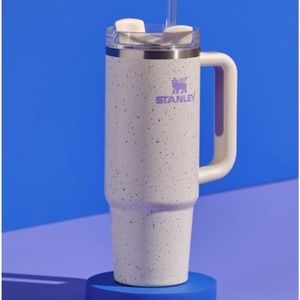 Stanley Flowstate Quencher H2.0 Tumbler 30 oz. cream and lavender speckle